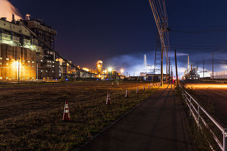 日本製紙石巻工場の夜景スポット写真（6）class=