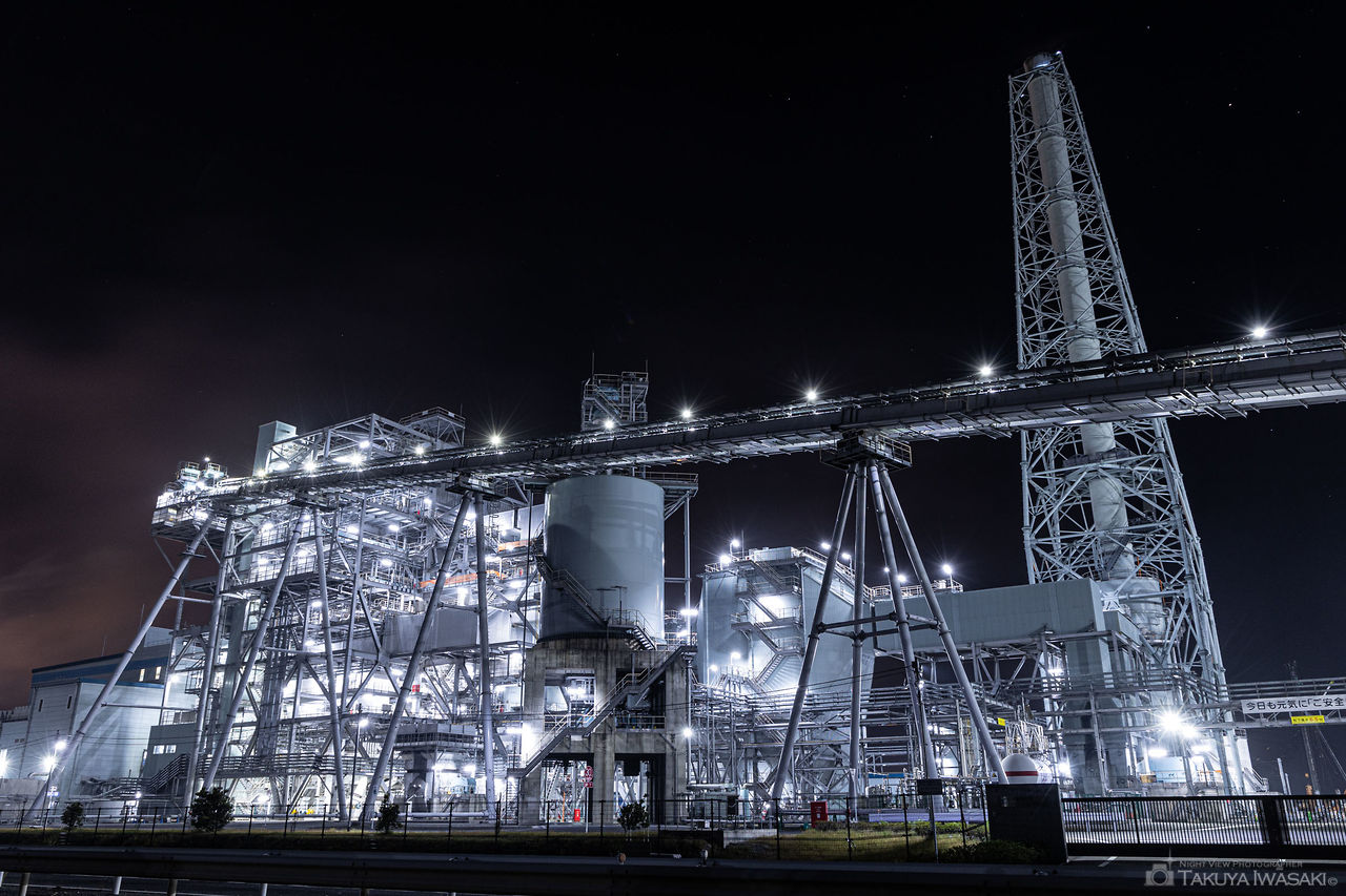 日本製紙　雲雀野発電所の夜景スポット写真（2）