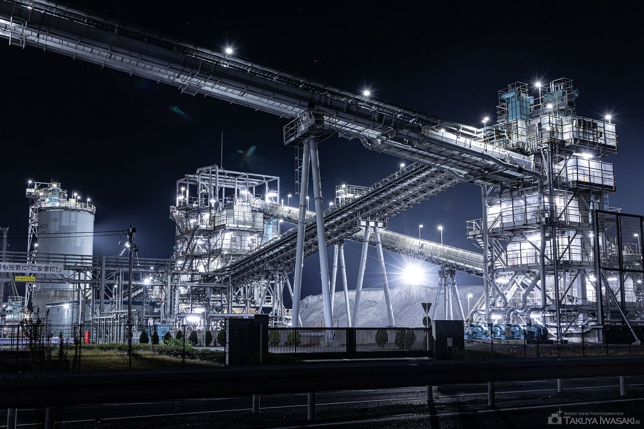 日本製紙　雲雀野発電所の夜景スポット写真（3）
