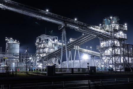 日本製紙　雲雀野発電所の夜景スポット写真（3）class=