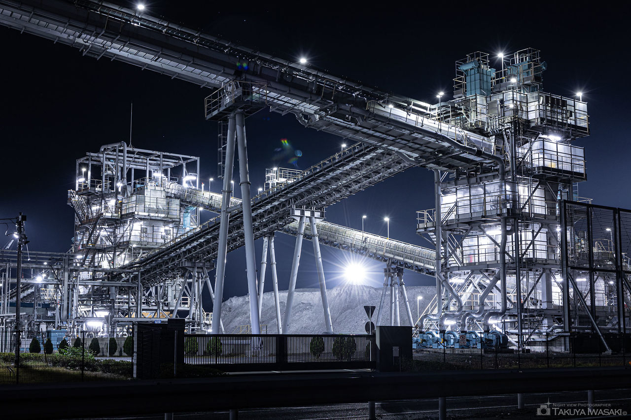 日本製紙　雲雀野発電所の夜景スポット写真（4）
