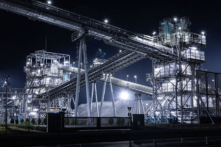 日本製紙　雲雀野発電所の夜景スポット写真（4）class=