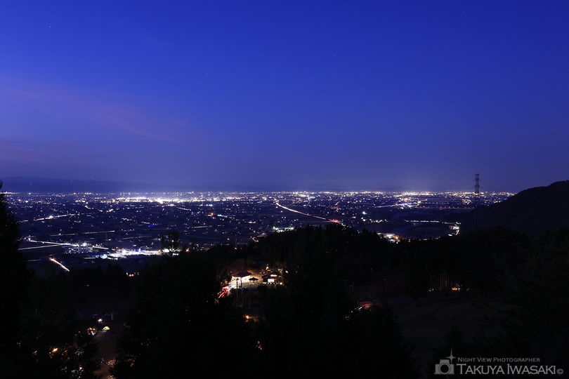 閑乗寺公園 展望台の夜景スポット写真（2）