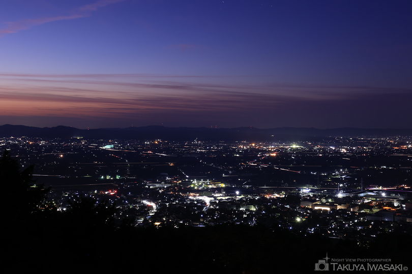 閑乗寺公園 展望台の夜景スポット写真（4）
