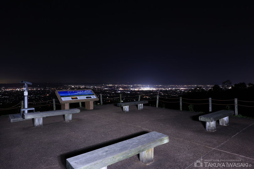 散居村展望広場の夜景スポット写真（3）