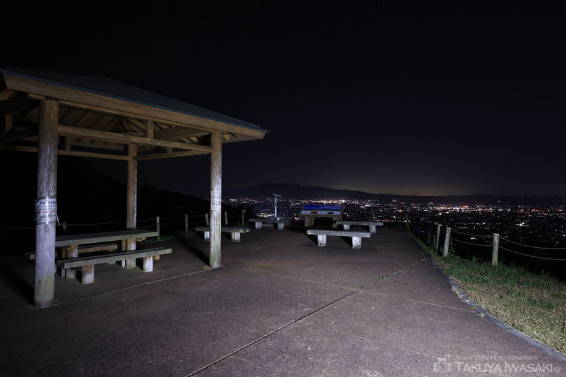 散居村展望広場の夜景スポット写真（4）