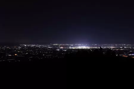 散居村展望台の夜景