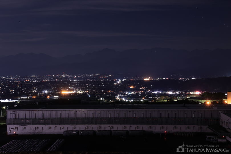 富山八尾中核工業団地　展望台の夜景スポット写真（2）