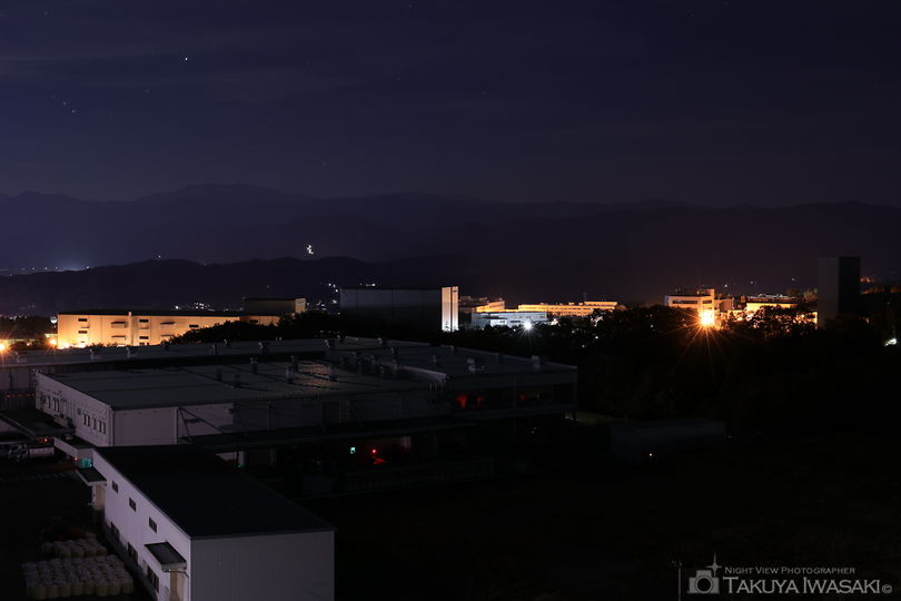 富山八尾中核工業団地　展望台の夜景スポット写真（4）
