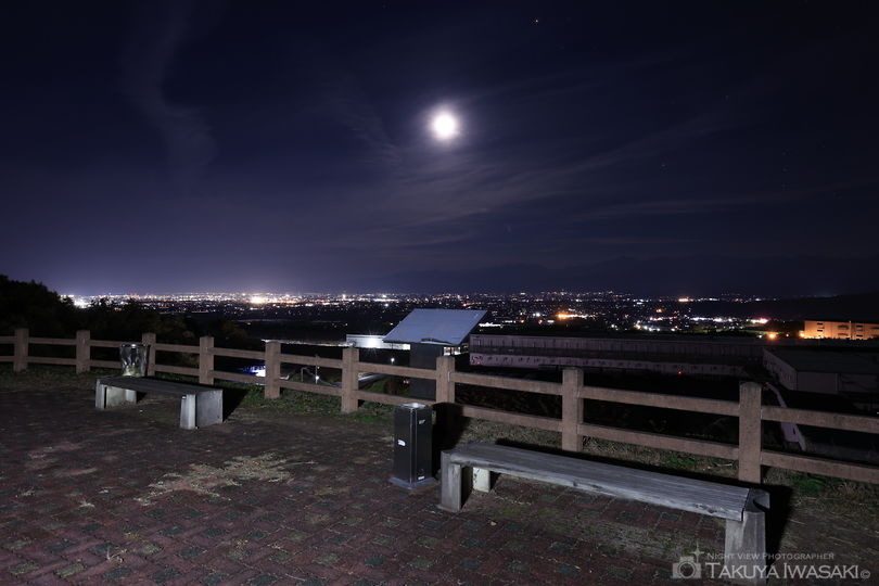 富山八尾中核工業団地　展望台の夜景スポット写真（5）