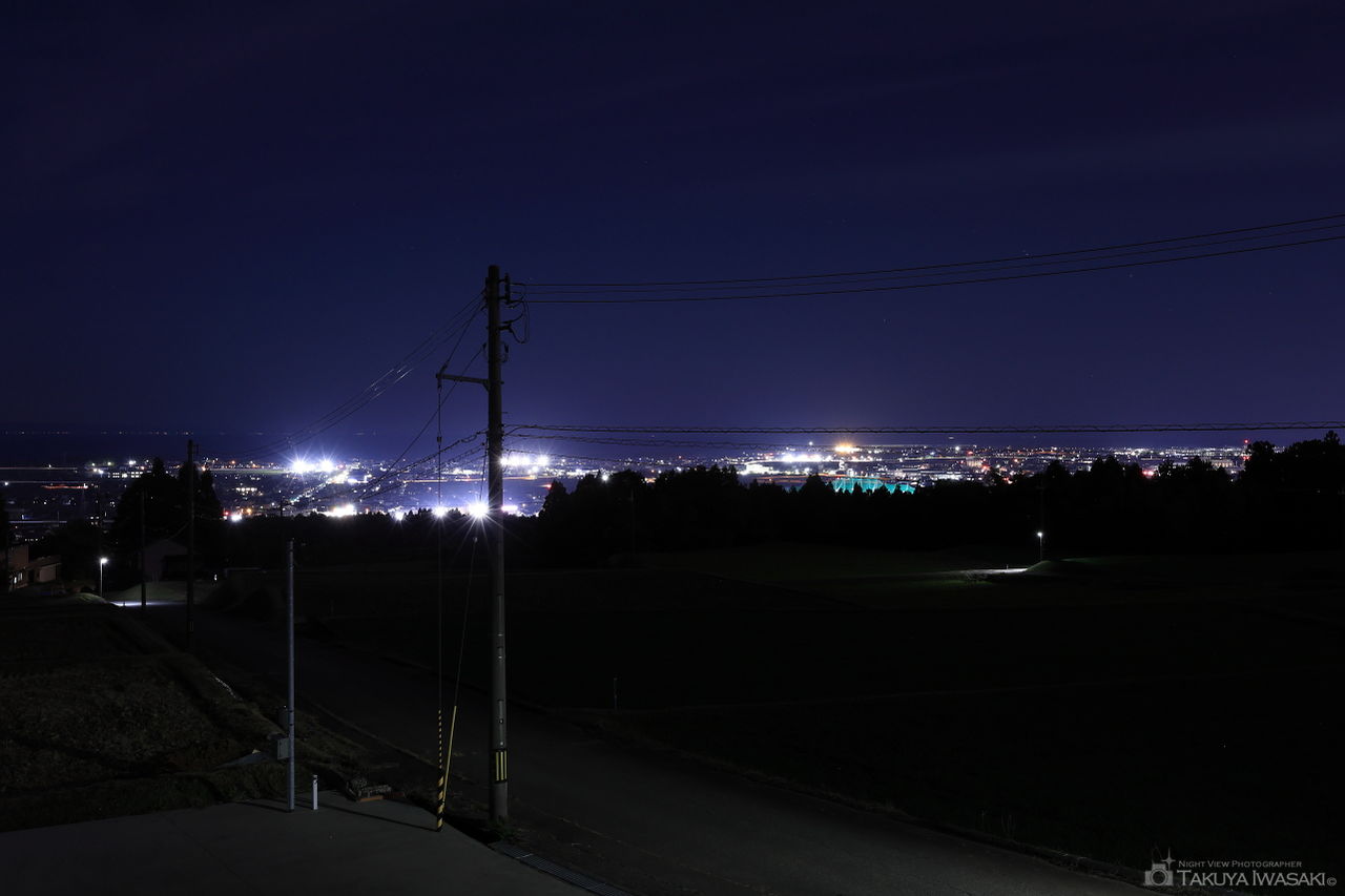 阿古屋野古墳の夜景スポット写真（1）