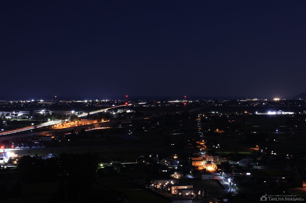 黒部市・入善町方面の夜景