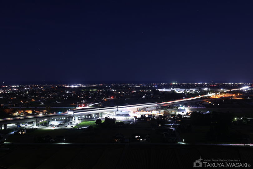 宮野運動公園 宮野山展望台の夜景スポット写真（2）