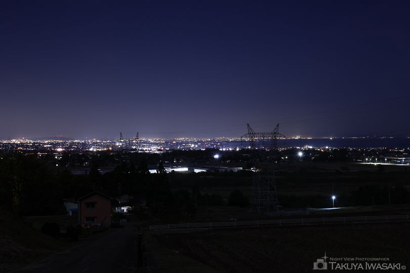 升方城跡付近の夜景スポット写真（2）