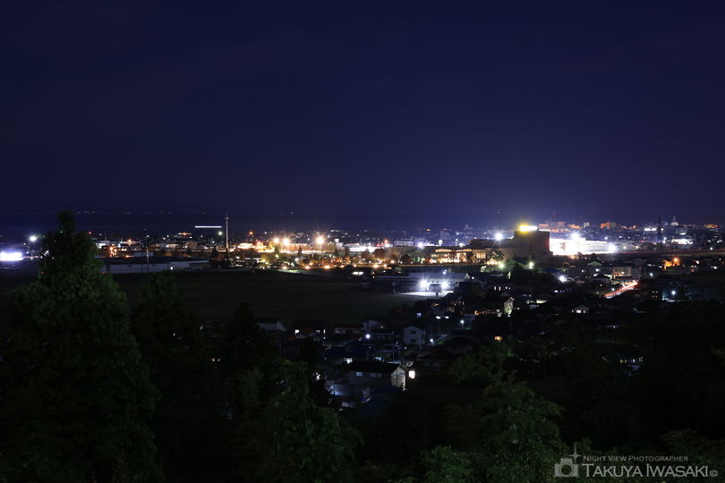 有磯海SA（下り）の夜景スポット写真（1）