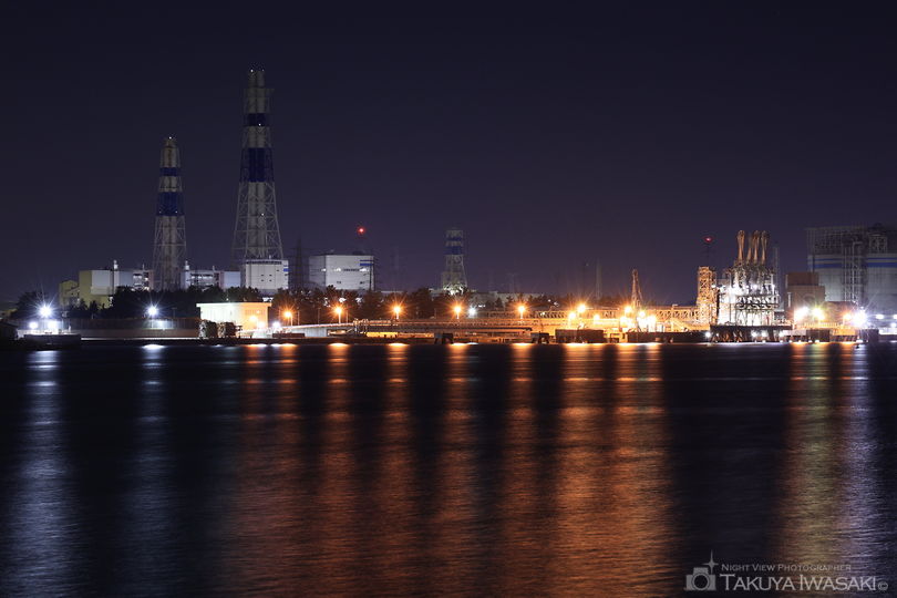 開港記念碑緑地広場の夜景スポット写真（5）