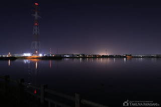 東水路先端緑地の夜景スポット写真（3）class=
