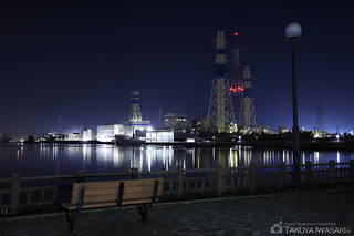 東水路先端緑地の夜景スポット写真（4）class=