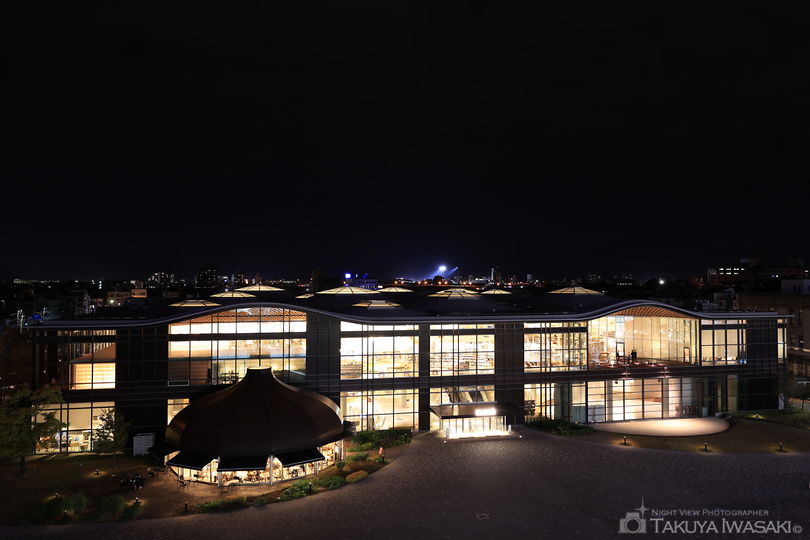 岐阜市役所 みどりの丘の夜景スポット写真（1）