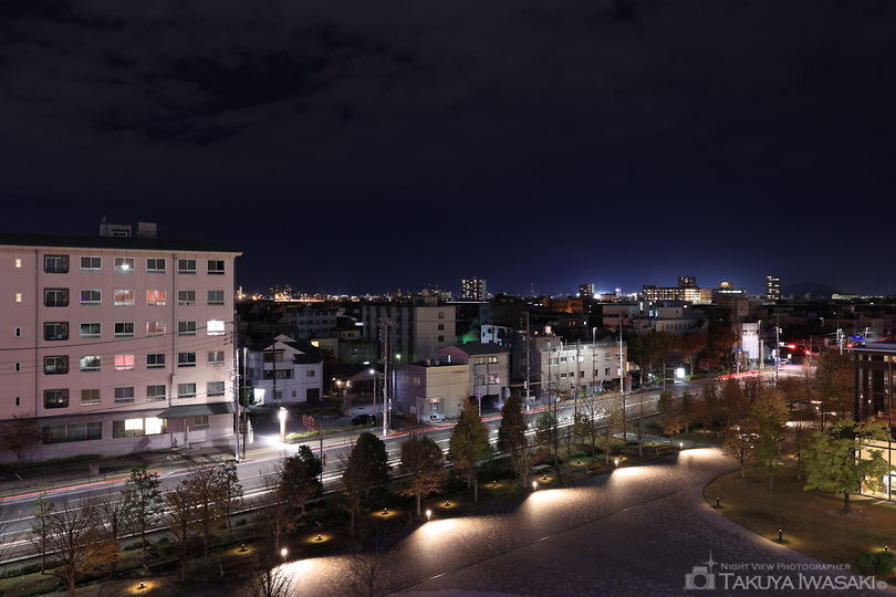岐阜市役所 みどりの丘の夜景スポット写真（4）
