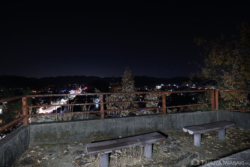 安桜山公園 サイレン塔の夜景スポット写真（3）
