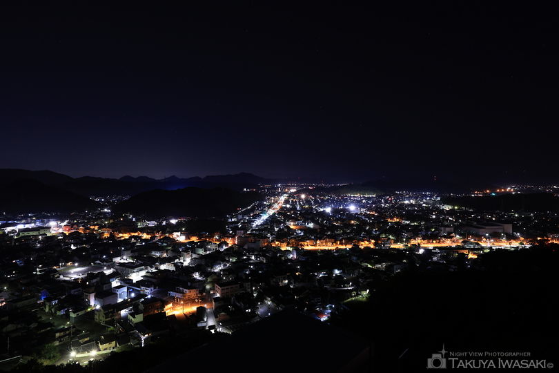 安桜山公園 展望台の夜景スポット写真（1）