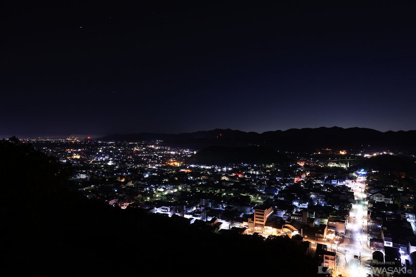 安桜山公園 展望台の夜景スポット写真（2）