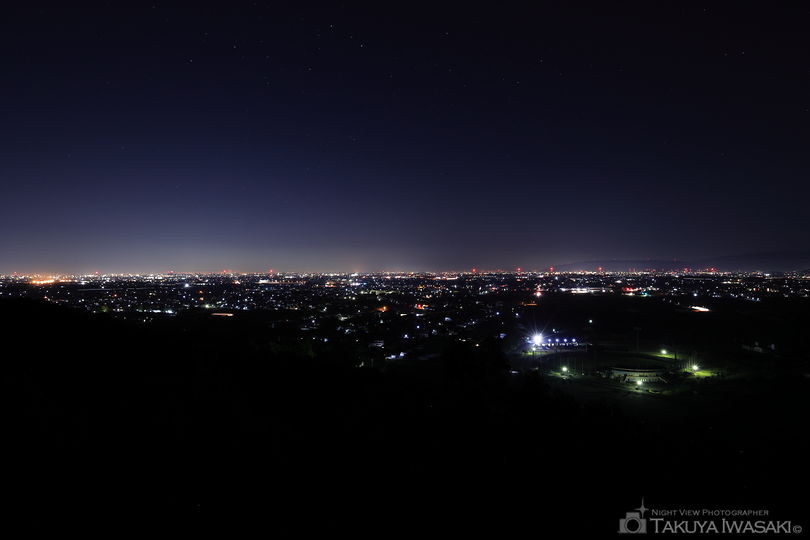 大谷スカイライン 野村山展望台の夜景スポット写真（1）