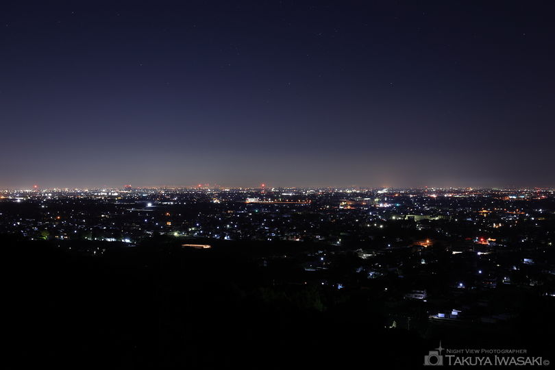 大谷スカイライン 野村山展望台の夜景スポット写真（2）