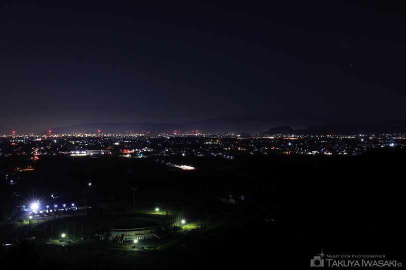 大谷スカイライン 野村山展望台の夜景スポット写真（3）