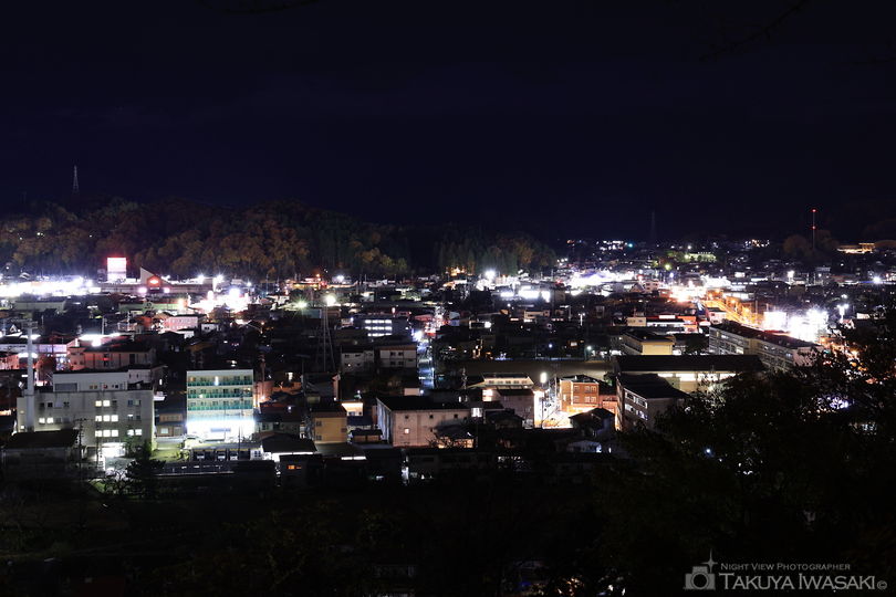 北山公園 鮎崎城址公園の夜景スポット写真（2）