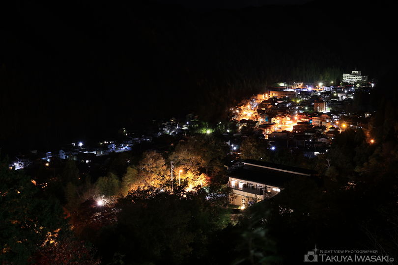 郡上八幡城の夜景スポット写真（1）