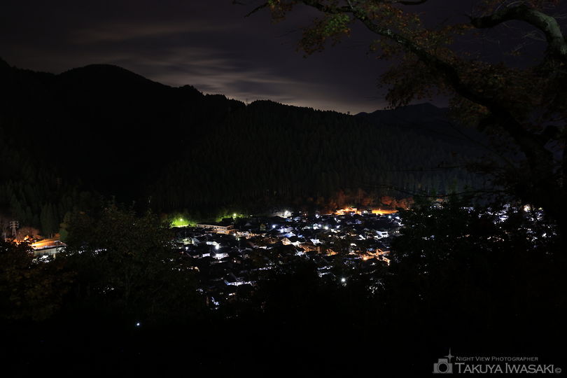 郡上八幡城の夜景スポット写真（2）