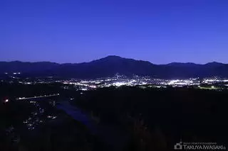苗木城跡の夜景