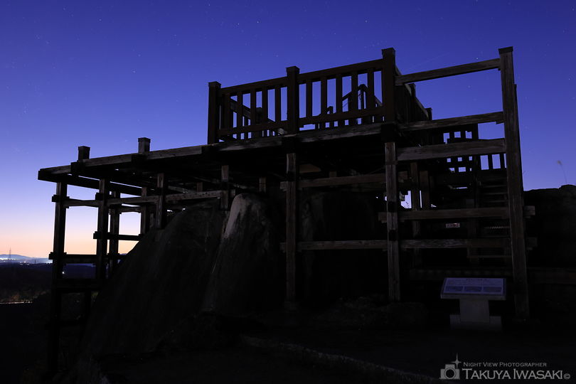 苗木城跡の夜景スポット写真（5）