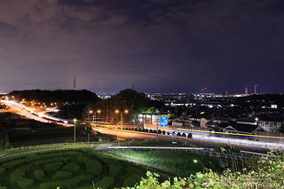 イオンタウン桑名新西方 みはらしデッキの夜景スポット写真（1）class=