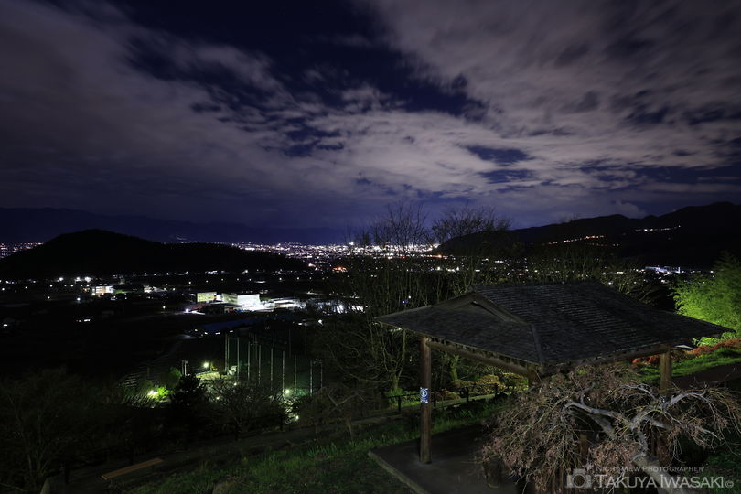 塩山ふれあいの森総合公園の夜景スポット写真（4）