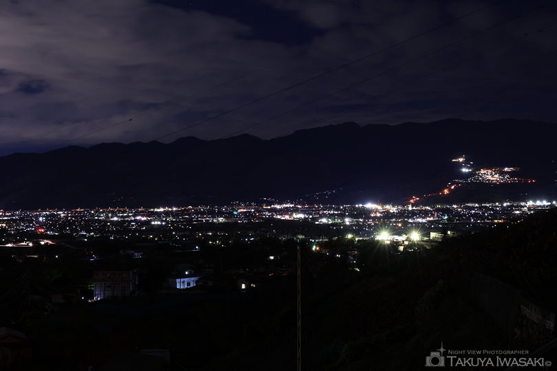 柏尾山農道の夜景スポット写真（3）