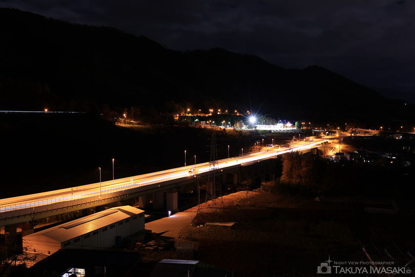 柏尾山農道の夜景スポット写真（4）