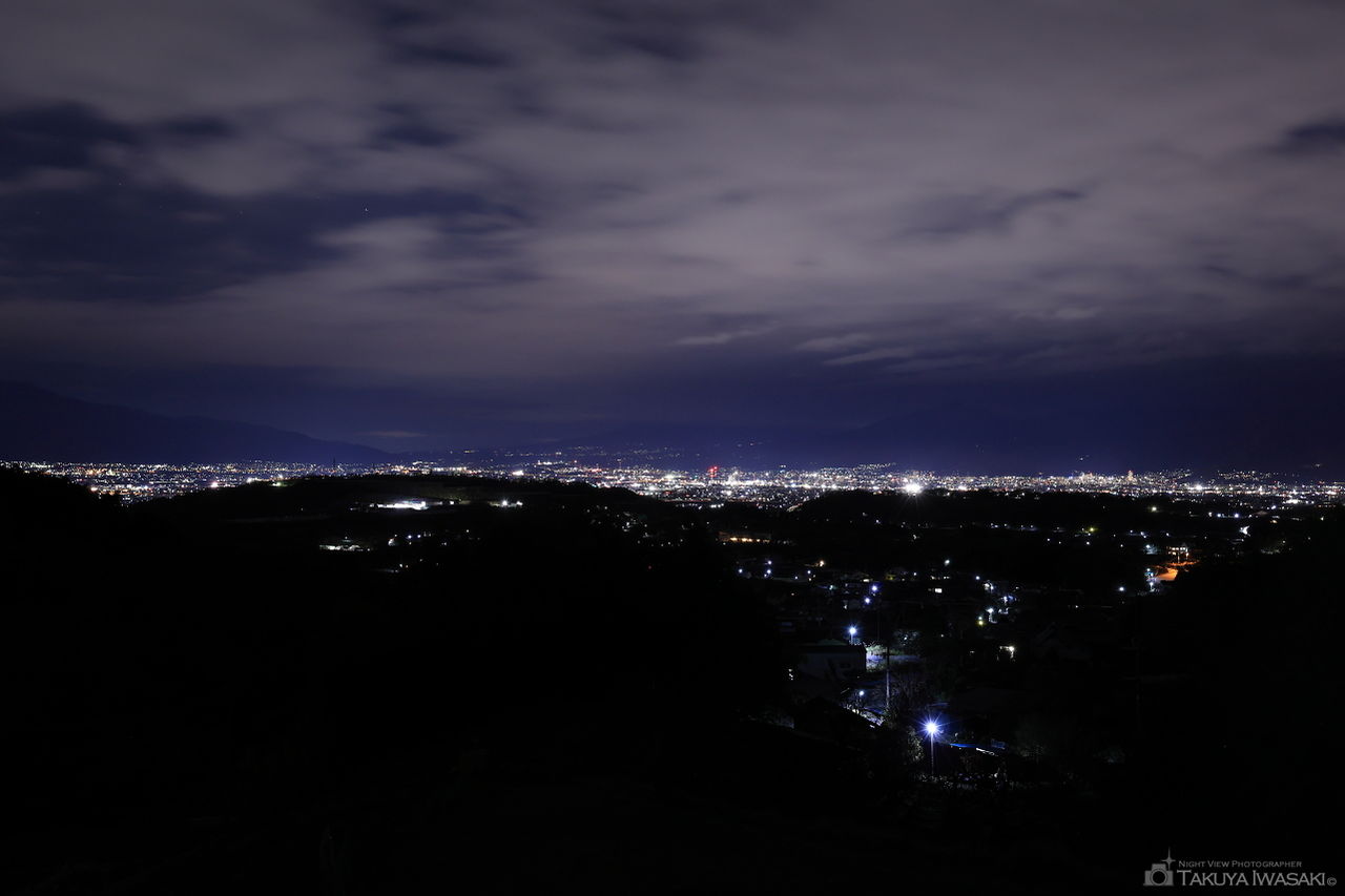 甲府精進湖線の夜景スポット写真（2）