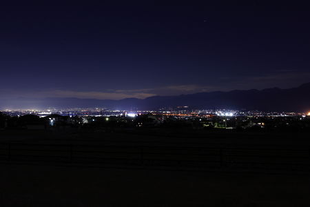 南アルプス市・中央市の夜景