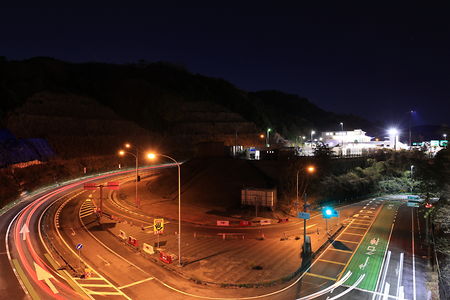 鶴の里歩道橋の夜景スポット写真（3）class=