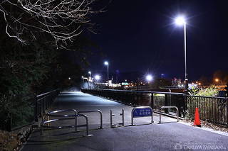 鶴の里歩道橋の夜景スポット写真（5）class=