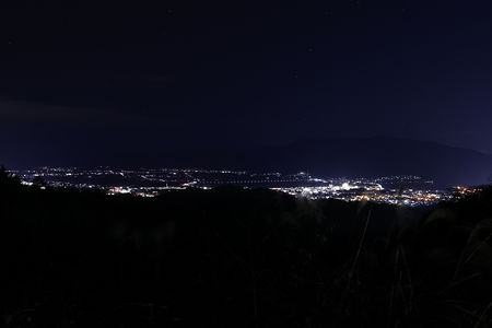 亀岡市北部をの夜景