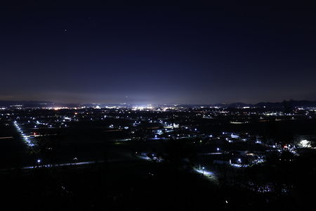 夢の森公園 金鑵城遺跡広場の夜景スポット写真（6）class=