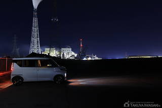 東播磨港伊保灯台の夜景スポット写真（4）class=