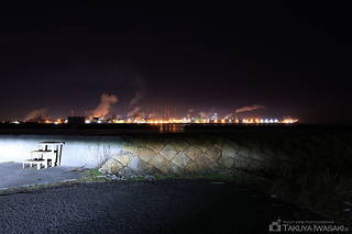 東播磨港高砂西防波堤灯台の夜景スポット写真（5）class=