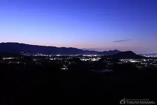 甘樫丘（国営飛鳥歴史公園）の夜景