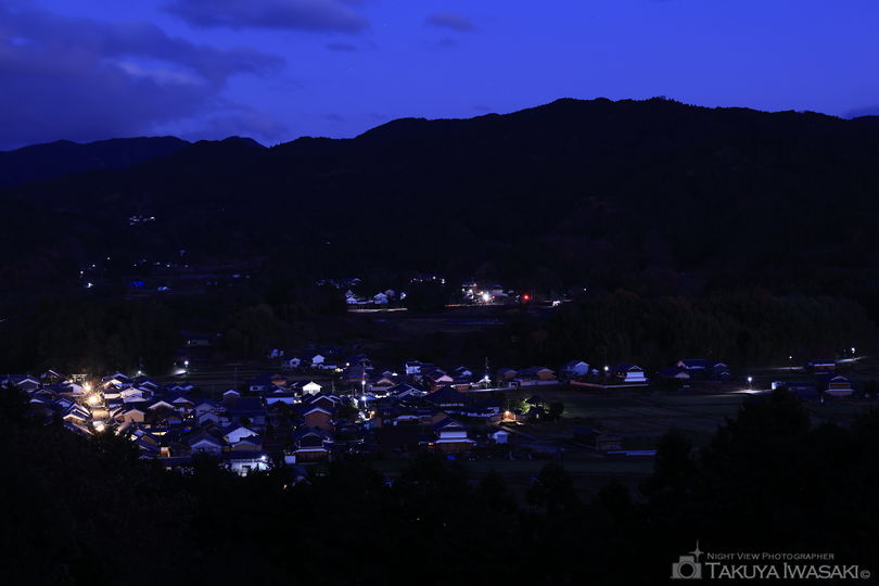甘樫丘の夜景スポット写真（3）