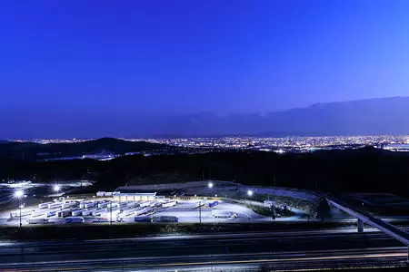 千提寺PA展望台の夜景